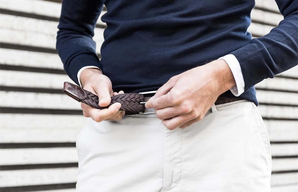 Highbuckle riem zonder gaatjes met moderne klikmechanisme voor optimale pasvorm
